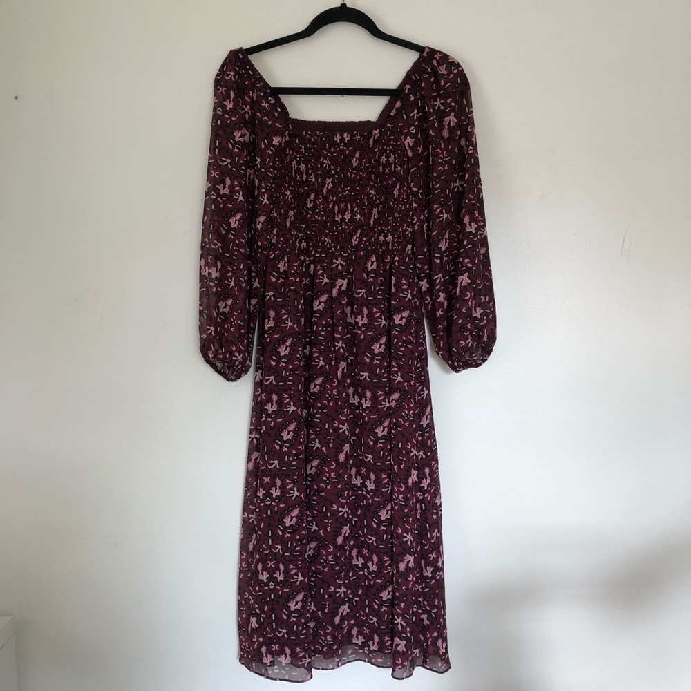 Madewell (Re)sourced Georgette Dress in Paisley XS
